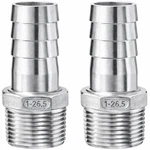Happyreise Stainless Steel Hose Barb 1" To Npt,. Fixed Price $20.97.