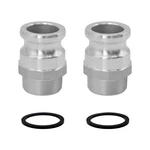 Safby 2 Pcs Aluminum Global Type F Cam And Groove Hose Fitting, Inch, White. Fixed Price $28.73.