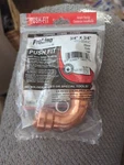 Proline 651-004hc Copper Push Connect Fit Elbow, 3/4 In Tube Size. Fixed Price $10.99.