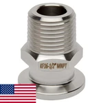 Kf-16 Nw-16 1/2" Npt (male) Adapter Vacuum Fitting Ss304 Loco Science!!. Fixed Price $19.99.