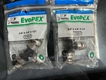 2-pack Lot Sharkbite Evopex 3/4"x3/4 X1/2" Push To Connect Reducing Tee Fitting. Fixed Price $13.12.