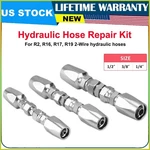 3 Hydraulic Hose Repair Kit 1/4" 3/8" 1/2" Id For R17 R19 2-wire Hoses. Fixed Price $63.99.