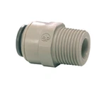 John Guest Polypropylene Male Adapter Pi011223s 3/8" Slip X Nptf-grey. Fixed Price $2.95.