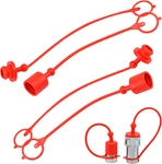 2sets 1/2 Iso A Hydraulic Coupler Male Dust Cap And Female Plug Cover. Fixed Price $13.92.