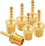 Uenede 6pcs Brass Hose Barb Fittings 1/4" Npt Male To 1/8" Adapter Connecto. Fixed Price $14.77.