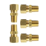 Vis Brass Compression Tube Fitting, 3/16" Od X 1/8" Npt Male, Copper. Fixed Price $13.14.