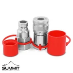 Flat Face High Flow Hydraulic Quick Disconnect Coupler Set, 3/4 Body X 1 Sae. Fixed Price $109.95.