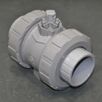Partial - Gf Inline True Union Ball Valve 163546347, 2" Socket Type 546 Pro Cpvc. Fixed Price $119.95.