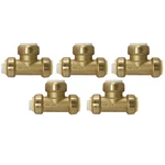 5 Pack Xfitting 1" Push Fit X Pvc Tee, Push-to-connect Tee. Fixed Price $53.99.