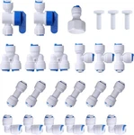 Jbt 1/4" Od Quick Connect Push In To Water Tube 1/4 Inch, Blue, White. Fixed Price $13.14.