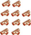 (10pcs) 1/2" Copper Tee,c X C Lf Sweat Solder Tee,pressure Fittings With. Fixed Price $23.99.