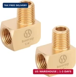 2pcs 1/4" Brass Fittings 90 Degree Barstock Street Elbow Npt Male Pipe To 1. Fixed Price $14.72.