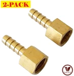 2-pack!! Brand New!!3v 104-0606c Brass Straight Fitting 3/8"barbx3/8" Female Npt. Fixed Price $18.24.