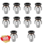 Cnaodun Pneumatic Fittings 3/8" Tube Od X 1/8" Npt Male Straight 10 Pcs. Fixed Price $40.99.