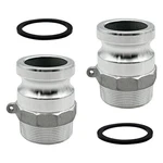Bitotu 2pcs Type F Aluminum Global Cam And Groove Hose Fitting Npt F-300 3". Fixed Price $32.93.