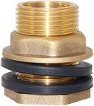 Joywayus 3/8" Female 1/2" Male Soild Brass Water Tank Connector Bulkhead Fi. Fixed Price $16.99.