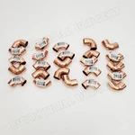 25 Pcs - 1/2" 90 Degree Elbow Wrot Copper Pipe Fitting Epc Elkhart 107c Cxc Usa. Fixed Price $22.00.