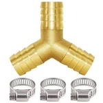 Joywayus 1/2" Hose Barb Y Shaped 3 Way Union Fitting 0.5 Inch, Brass. Fixed Price $11.65.