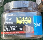 Sharkbite Push-to-connect Male Adapter Fitting Brass 3/4" 4 Pack U134lfj4. Fixed Price $22.97.