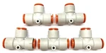 Smc 1/2" Push-to-connect Union Fitting Kq2t13-00a Lot Of 5 Nos. Fixed Price $41.57.