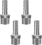 304 Stainless Steel 1/2" Barb Hose To 1/2 Npt Home Brew Pipe Barbed Silver. Fixed Price $19.78.