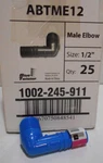 Lot Of 25 Apollo Abtme12 Blue Twisters Male Irrigation 90 Degree Elbow, 1/2". Fixed Price $24.99.
