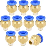 Uxcell Straight Pneumatic Push To Quick Connect Fittings G1/8 Male X 10mm Tube O. Fixed Price $16.43.