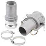 2" Aluminum Type C E Cam And Groove Hose Fitting Kit With Clamp. Fixed Price $24.22.