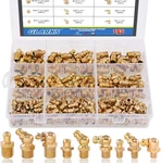 145-pieces Metric M6 M8 M10 Brass Zerk Grease Nipple Fittings Assortment Kit - S. Fixed Price $41.91.