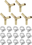 Uxcell 5pcs Brass Hose Barb Fittings, 3-way Y-shaped 5/16" Barbed X. Fixed Price $18.68.