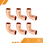 6 Pcs 1/4" Id 0.8mm T Elbow Copper Fitting 99.9% Pure 90 Degree. Fixed Price $14.19.