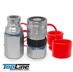 Tl90 1 Sae Thread Body Flat Face Hydraulic Quick Disconnect Coupler Set. Fixed Price $199.45.