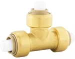 Jones Stephens C77440lf 1/2" Plumbite Push On Tee Brass: Pex Cpvc Pe-rt Copper. Fixed Price $19.00.
