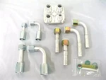 A/c & Heater Hose Firewall Bulkhead + Fitting Kit For Std Hoses 4 Port Square. Fixed Price $65.66.