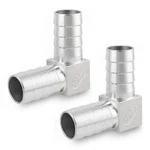 304 Stainless Steel Hose Barb Fitting, 90 Degree L Right Angle Elbow, 1" Ba. Fixed Price $30.38.