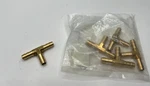 3 Packs Of 5 Vis Brass Hose Barb Tee 5/16" X Pipe Way T Fitting Split. Fixed Price $40.95.