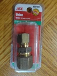 Ace 1/2" X 3/8" Brass Compression Tube Reducing Union Connector Adapter Coupling. Fixed Price $5.95.