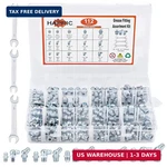 Hapric 112 Pcs Grease Zerk Fittings Kits, Sae & Metric Hydraulic Fitting. Fixed Price $30.34.