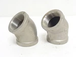 253985 Old-stock; Ind-std 1ltb8 Lot-2; Pipe Elbows Ss 45 Degree 1-1/4" Npt. Fixed Price $28.00.
