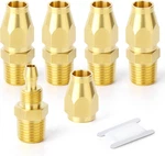 5pcs Brass Pneumatic Replacement Fitting Reusable Hose End Repair 1/4" B. Fixed Price $18.78.