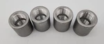 Merit Brass K411-08 Pipe Coupling: 1/2", 304 Stainless Fnpt Threaded, (lot Of 4). Fixed Price $32.00.