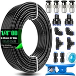 1/4" Air Line Tubing Kit,1/4" Hose Kit,1/4 Od Hose, Black. Fixed Price $33.99.