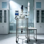 20l Jacketed Glass Reactor 110v Pilot Plant Reactors L. Fixed Price $2148.40.
