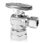 Efield 1/4 Turn 1/2" Fip X 3/8" Od Compression Female Angle Stop Valve Chrome. Fixed Price $299.99.