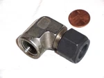 Parker 1/2 Compression X 3/8npt Female Elbow Connector 316 Stainless Steel Fnpt. Fixed Price $12.00.