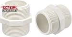 Uxcell Pvc Pipe Fitting Hex Nipple G1-1/2 X Male Thread Adapter Connector. Fixed Price $14.47.