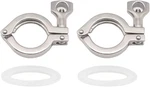 Beduan 2" Sanitary Tri Clamp, 304 Stainless Steel Single Pin Heavy Duty Clam. Fixed Price $21.99.