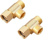 Litorange Lead-free Brass 3/8 Inch Angle Stop Add-a-tee Compression Tee Valve, 3. Fixed Price $17.29.
