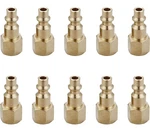 T Tanya Hardware Air Hose Fittings And Quick Female Plug 10 Piece Kit, Brass. Fixed Price $28.12.