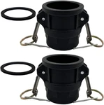 Bitobitotu 2pcs Camlock Fittings Poly Npt D-300 3" Type D Standard Couplings .... Fixed Price $34.23.